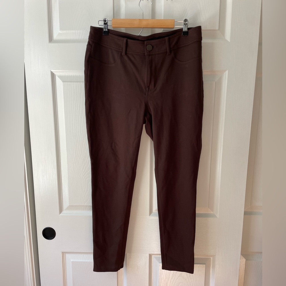 Seven7 Jeans Brown Skinny Stretch Leggings Women’s Ankle Pants size 14